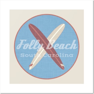 Folly Beach South Carolina Posters and Art